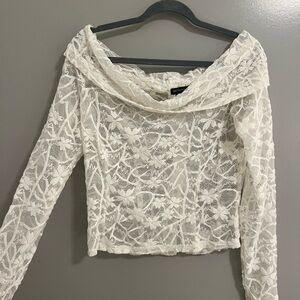 Lace Off-Shoulder Top NWOT